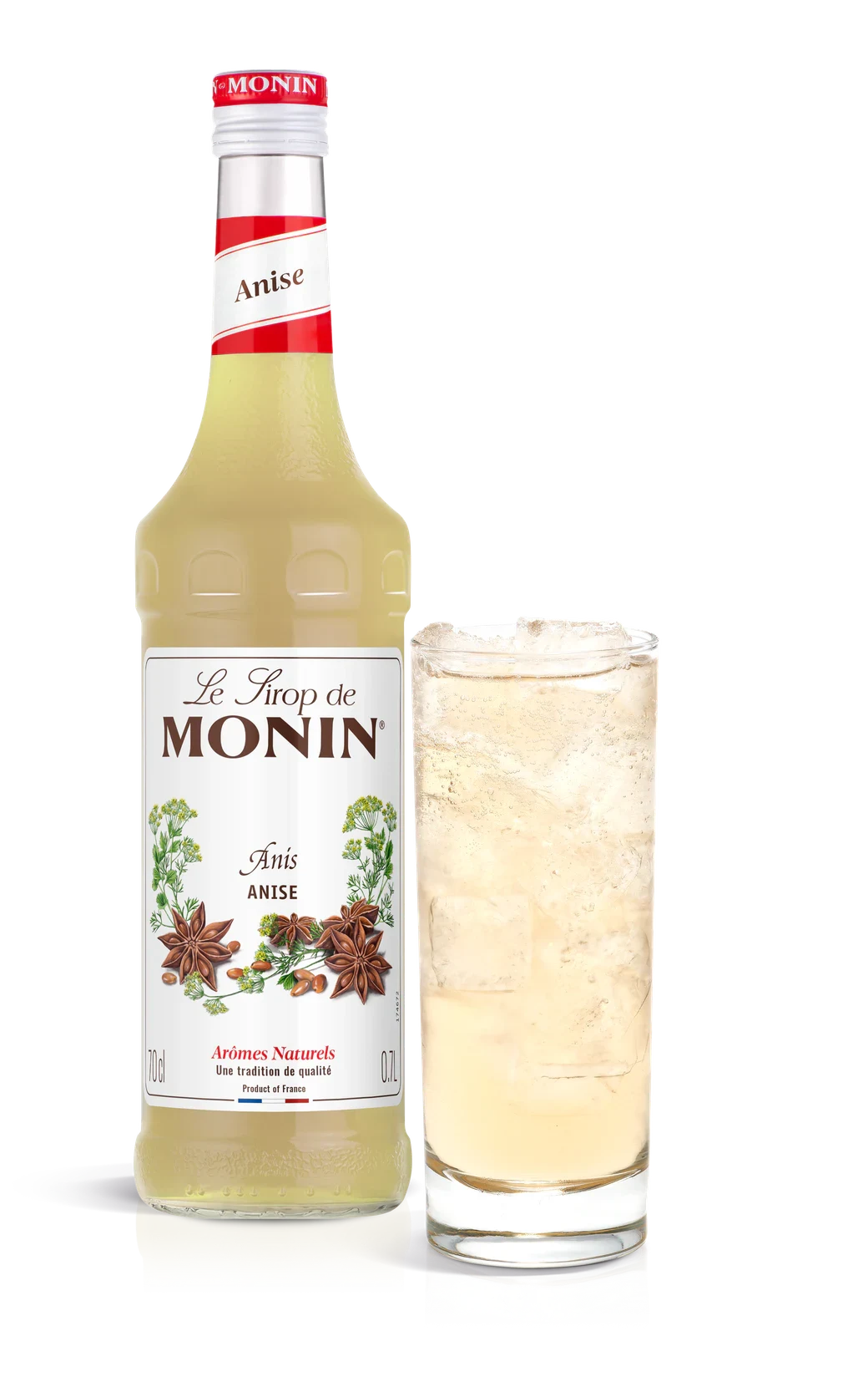 Monin sirup Anýz 0,7 l – láhev s připraveným nápojem