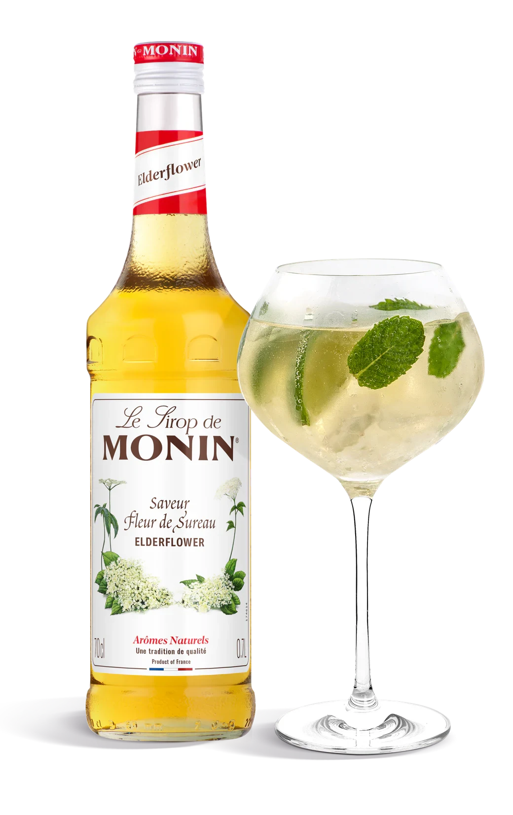Monin sirup Bezinka 0,7 l – láhev s připraveným nápojem