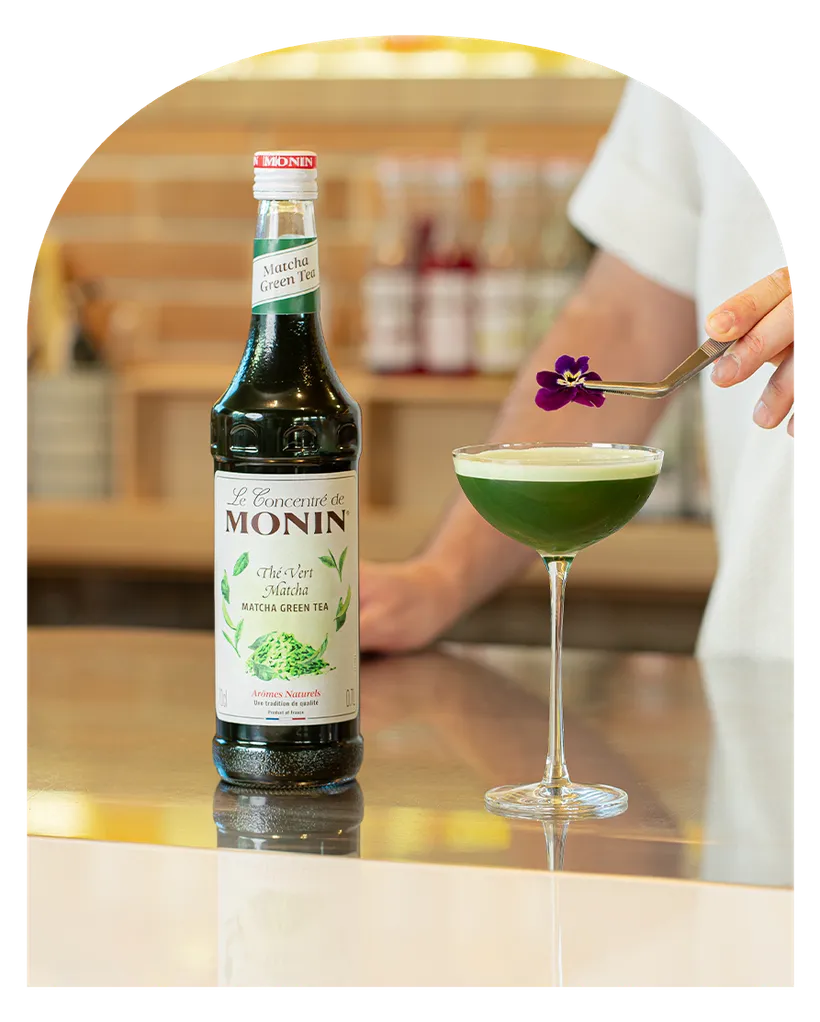 MONIN Matcha a zelený koktejl