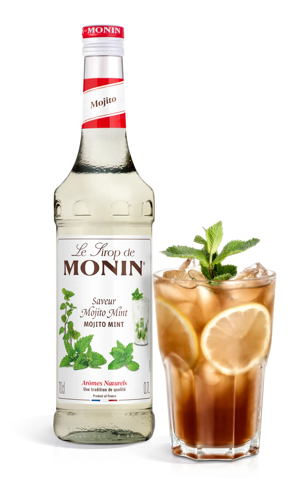 Monin sirup Mojito 0,7 l – láhev s připraveným nápojem