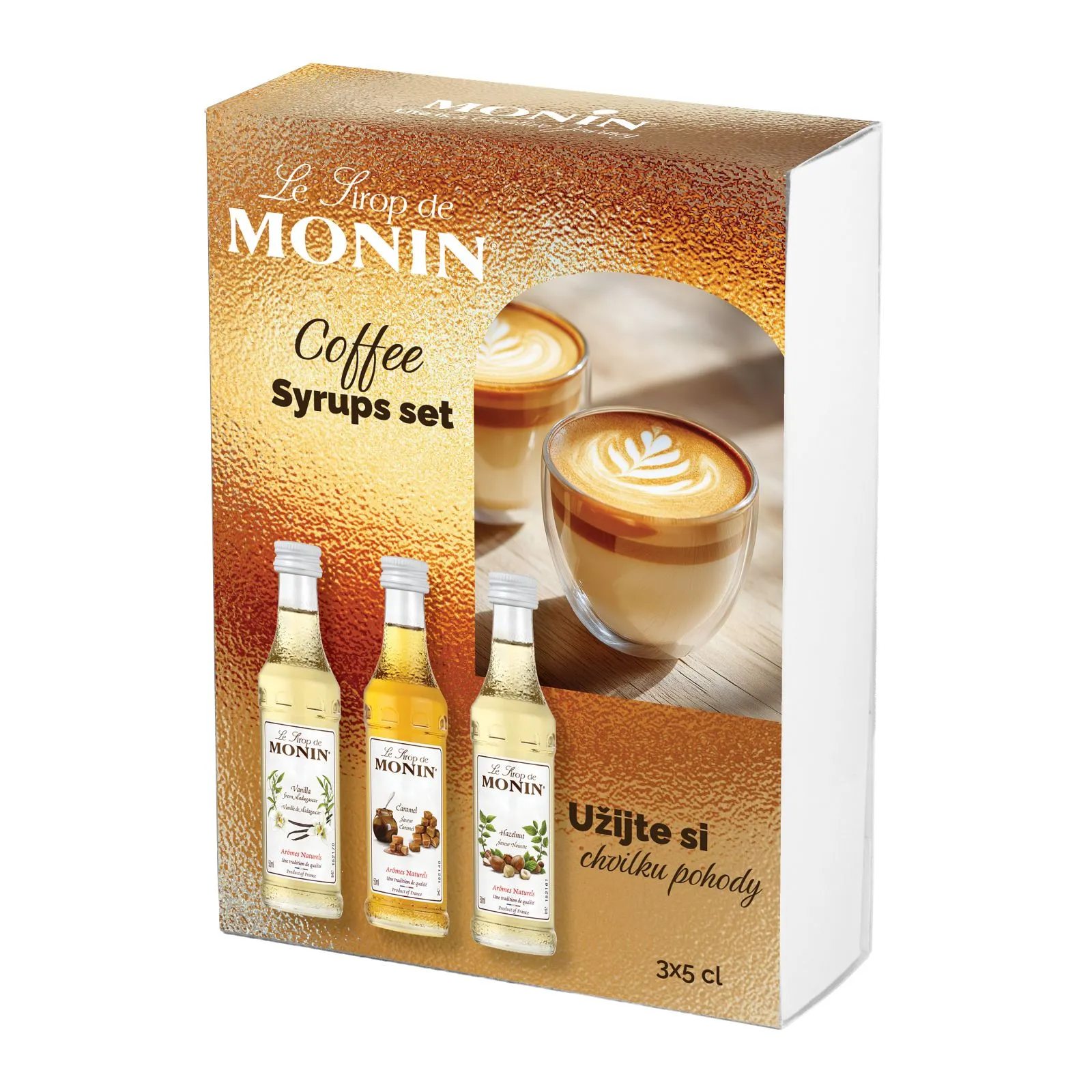 MONIN Coffee Syrups Set 3×5 cl
