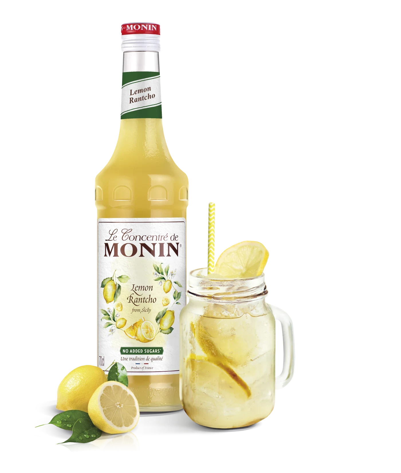 Monin Citrónová šťáva Rantcho 50% 0,7 l – produkt s připraveným nápojem