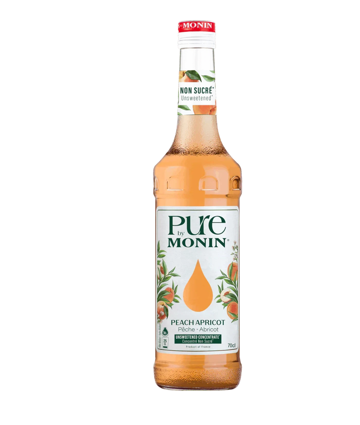 Monin pure koncentrát Broskev & Meruňka 0,7 l – produktové balení