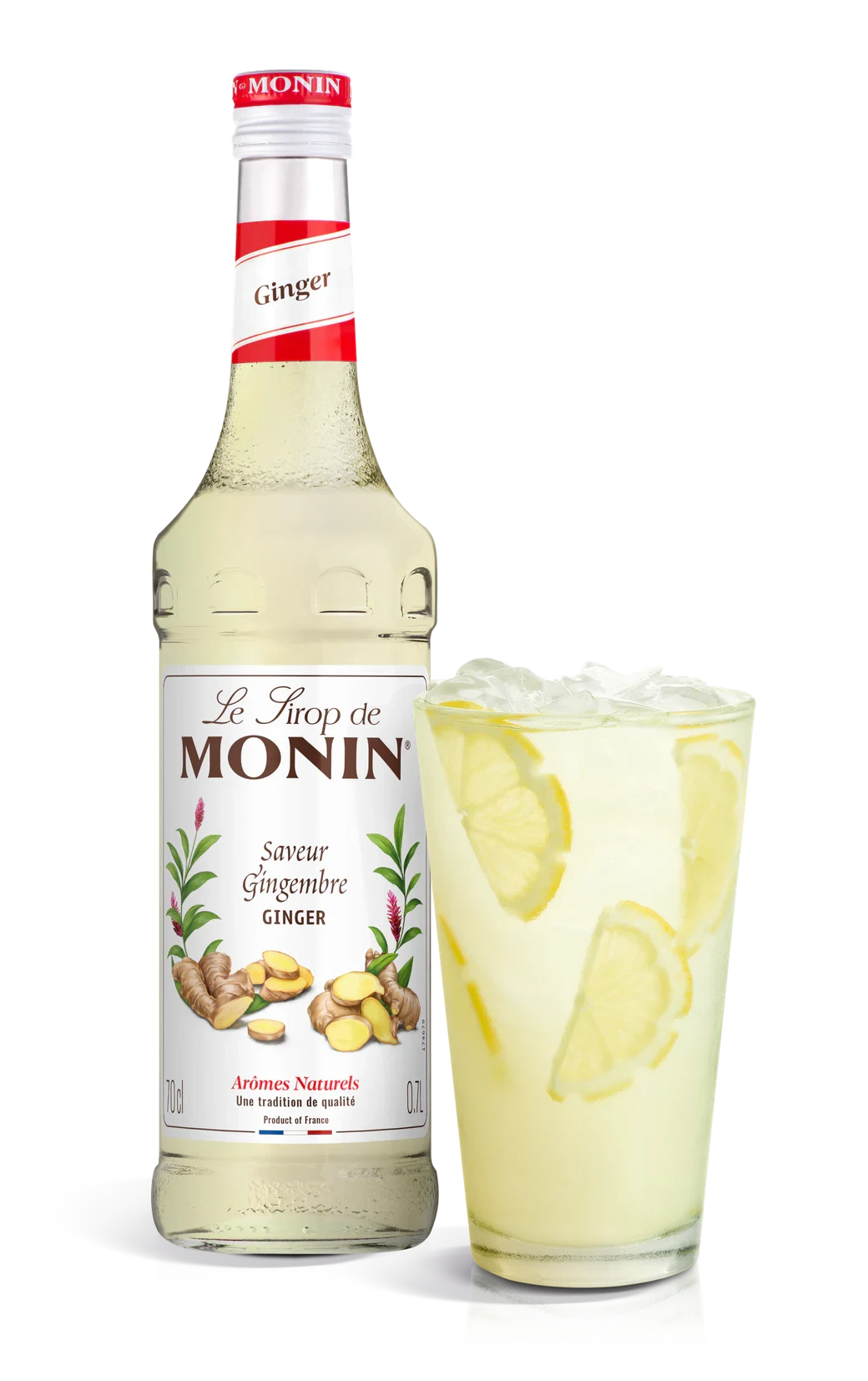Monin sirup Zázvor 0,7 l – láhev s připraveným nápojem