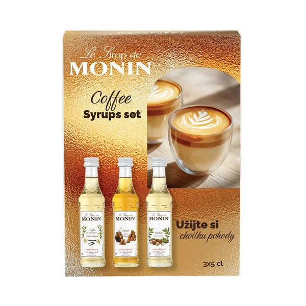 Dárkový set MONIN Coffee, 3 × 5 cl