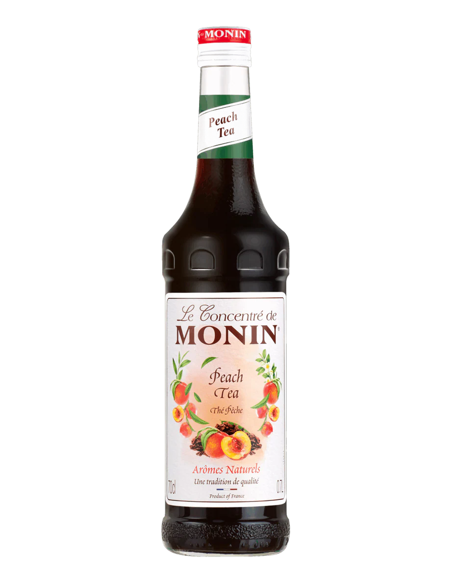 MONIN koncentrát Broskev Ice tea 0,7l — láhev koncentrátu