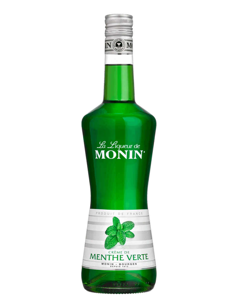 MONIN likér Máta zelená 20% — láhev likéru