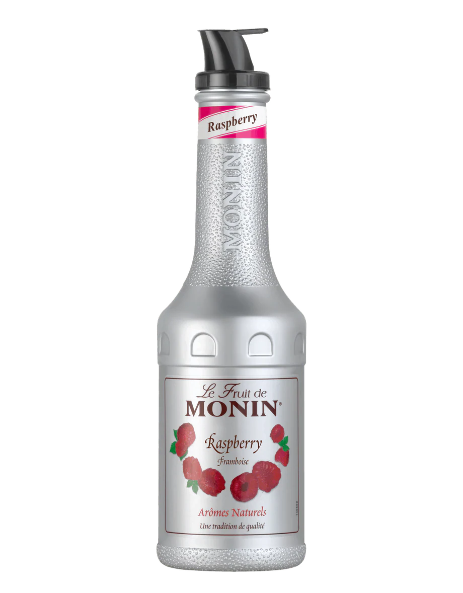 MONIN pyré Malina 1l — láhev ovocného pyré