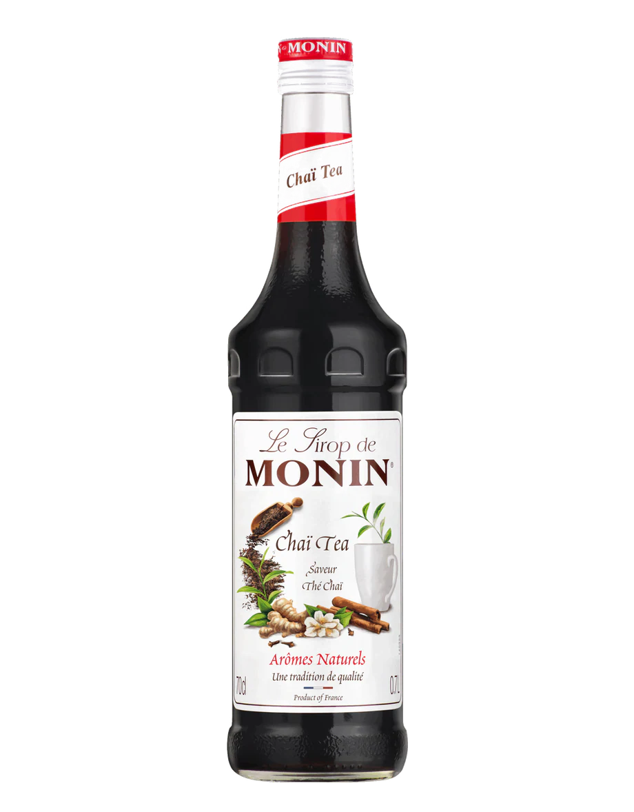 MONIN sirup Chai Tea 0,7l — láhev barového sirupu