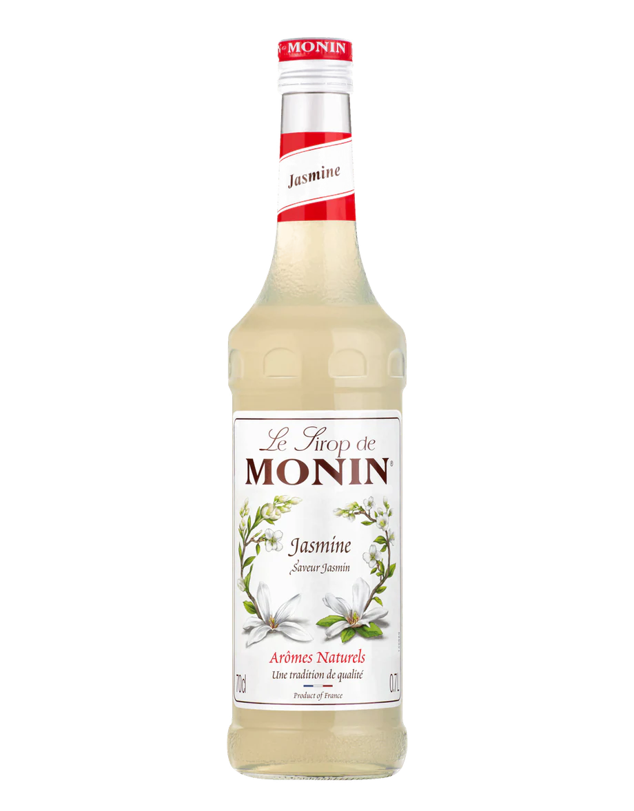 MONIN sirup Jasmín 0,7l — láhev barového sirupu