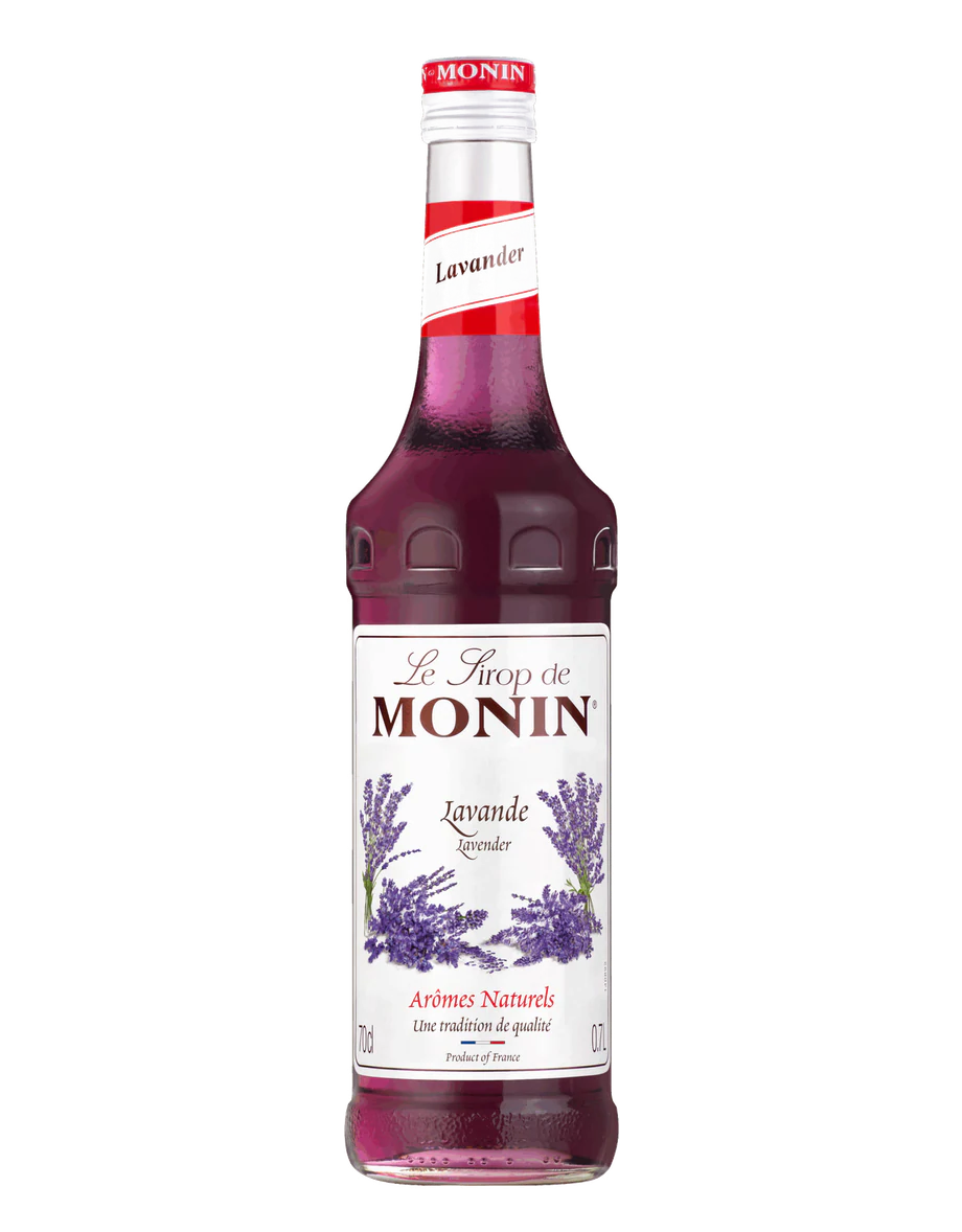 MONIN sirup Levandule 0,7l — láhev barového sirupu