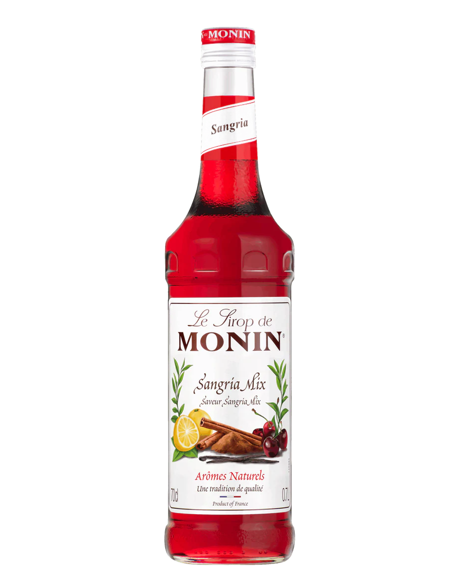 MONIN sirup Sangria 0,7l — láhev barového sirupu