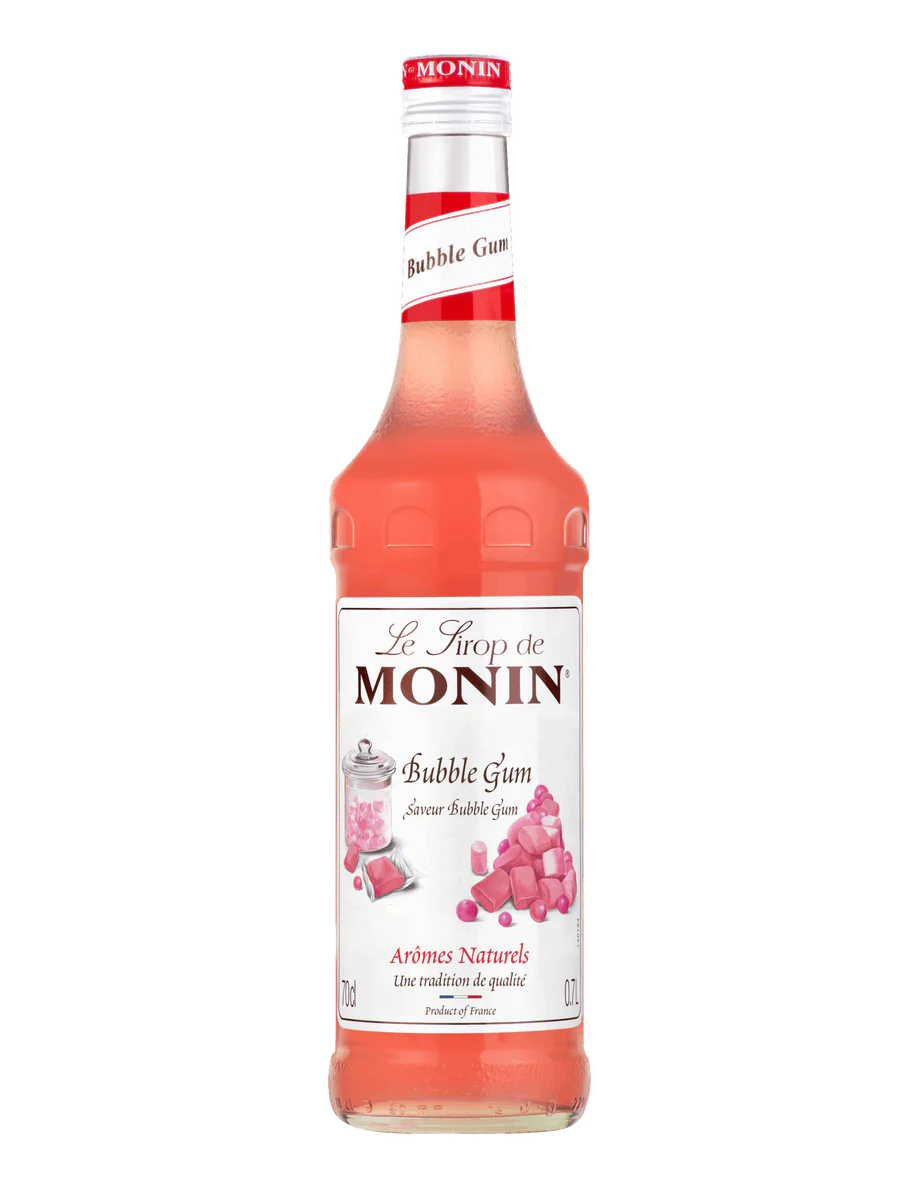 MONIN sirup Žvýkačka 0,7l — láhev barového sirupu
