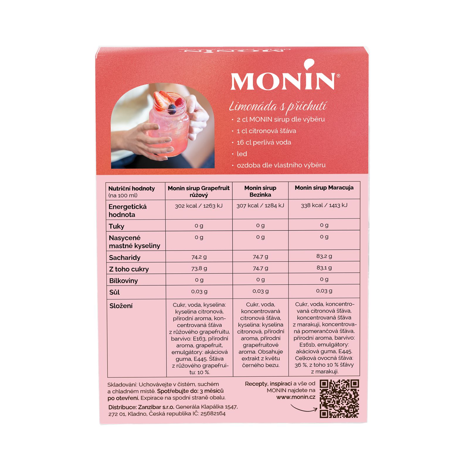 MONIN Lemonade syrups set 3x5cl B