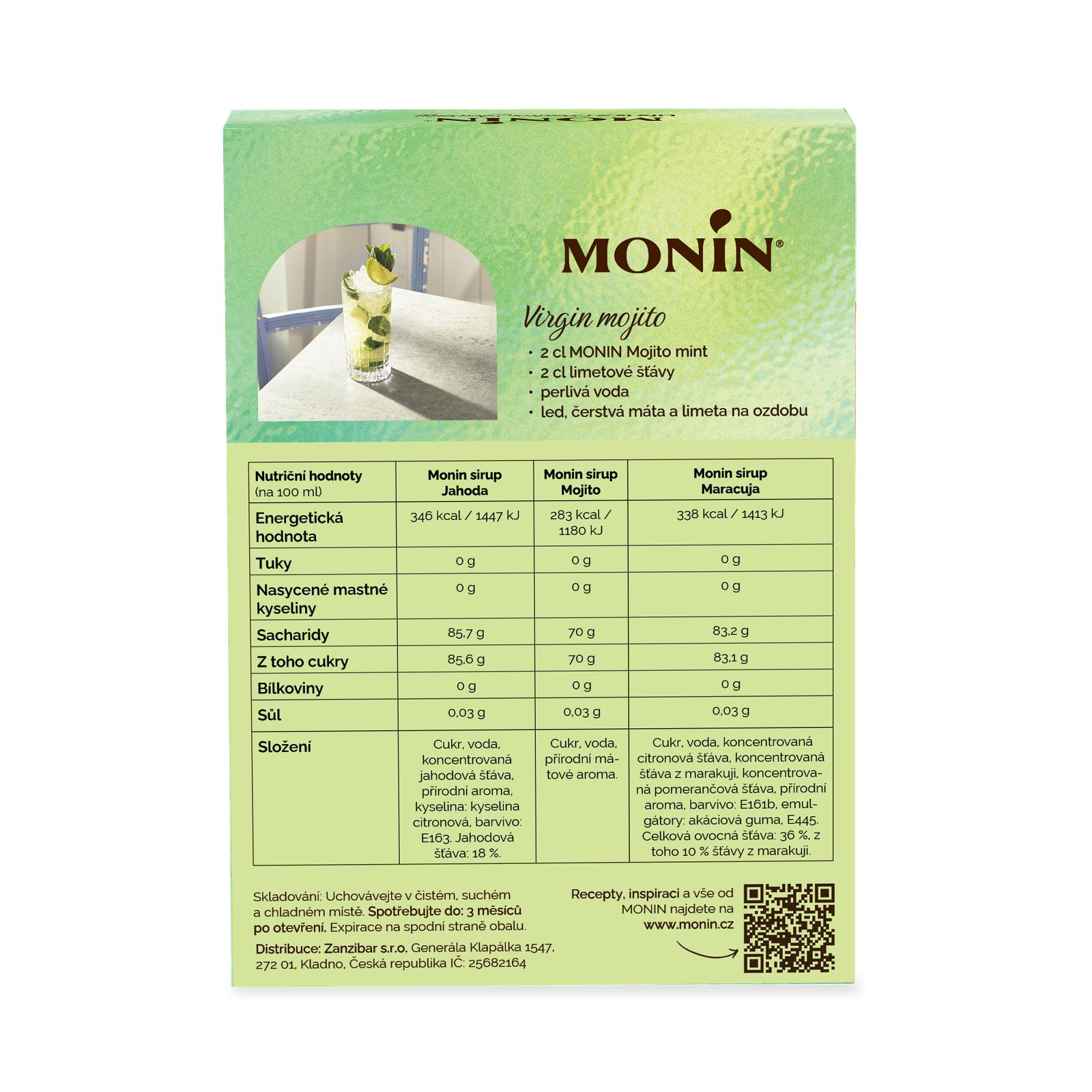 MONIN Mojito syrups set 3x5cl B