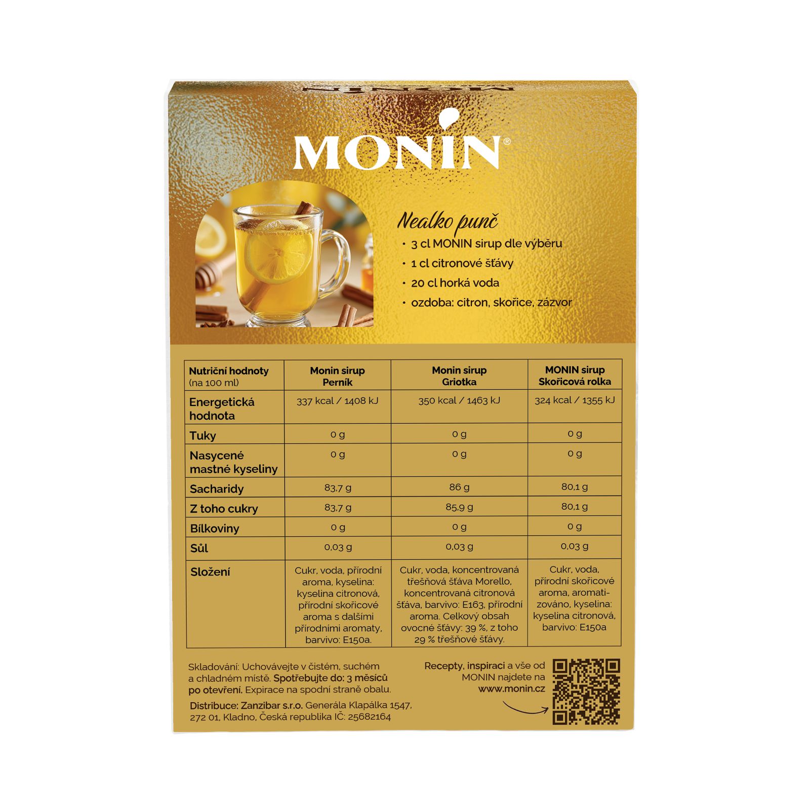 MONIN Punch syrups set 3x5cl B