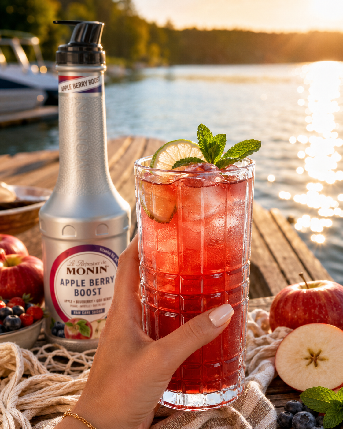 MONIN Refresher Apple Berry Boost3