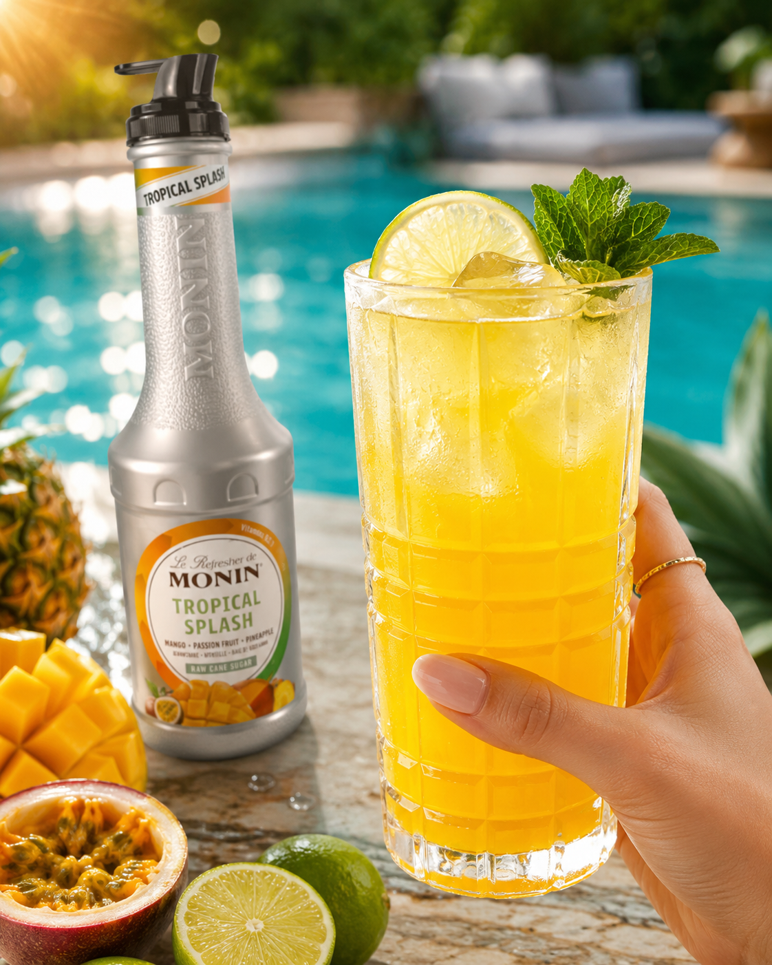 MONIN Refresher Tropical Splash vitaminy1