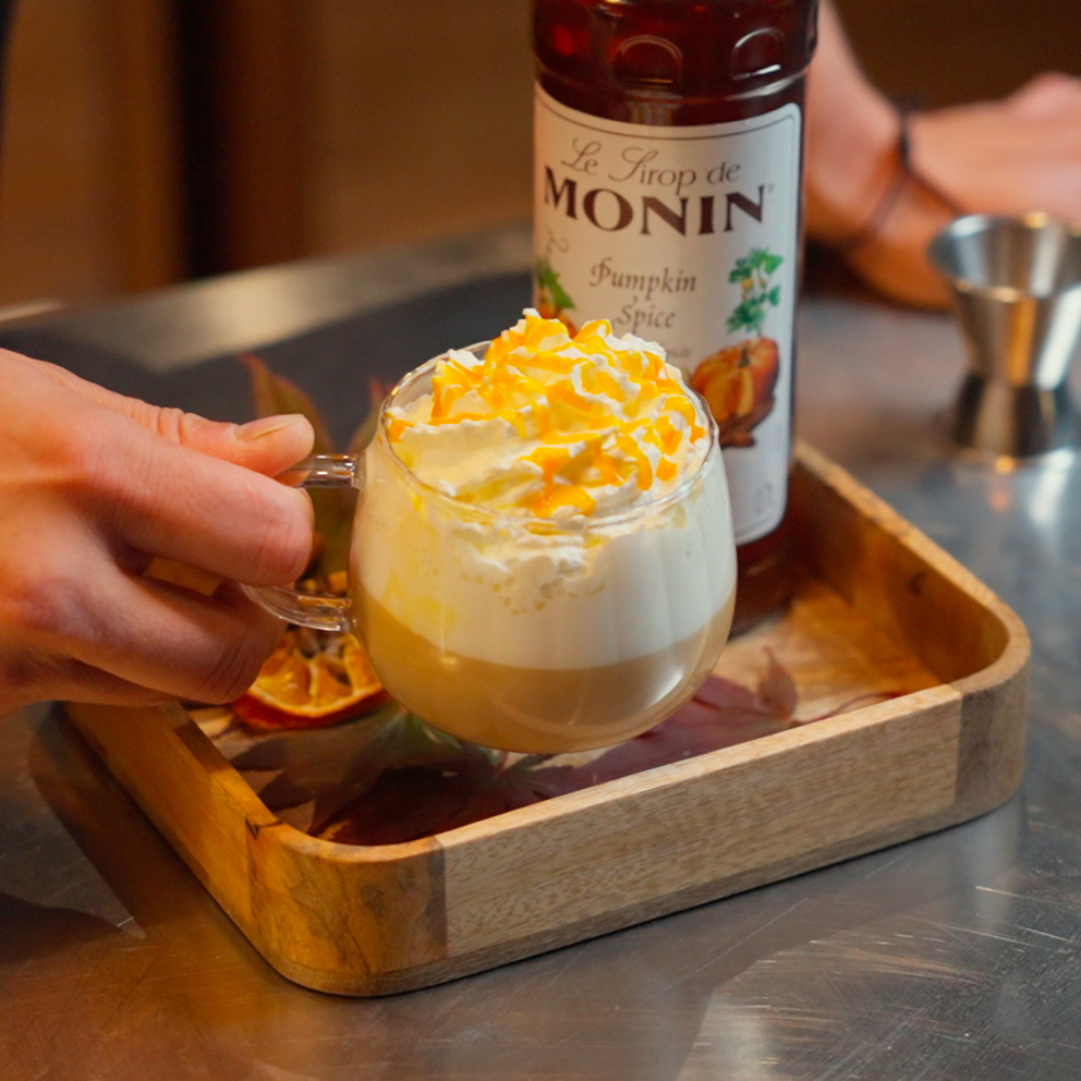 monin dynove latte pumpkin spice latte